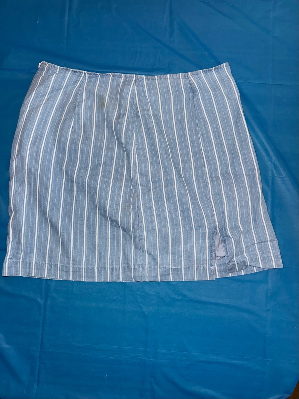 Forever 21 Blue and White Striped Mini Skirt